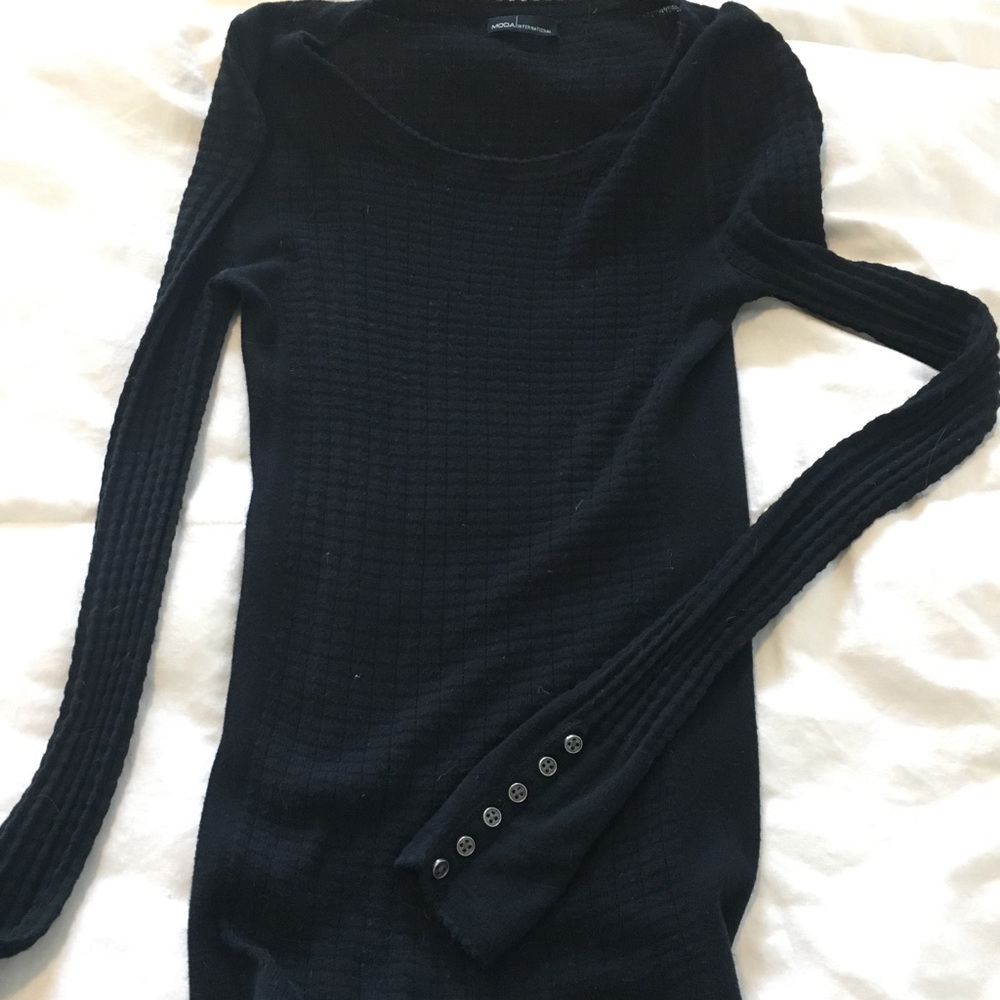 Simple black sweater